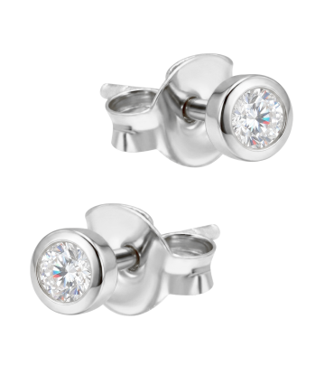 Round Shaped Silver Stud Earring STS-7105